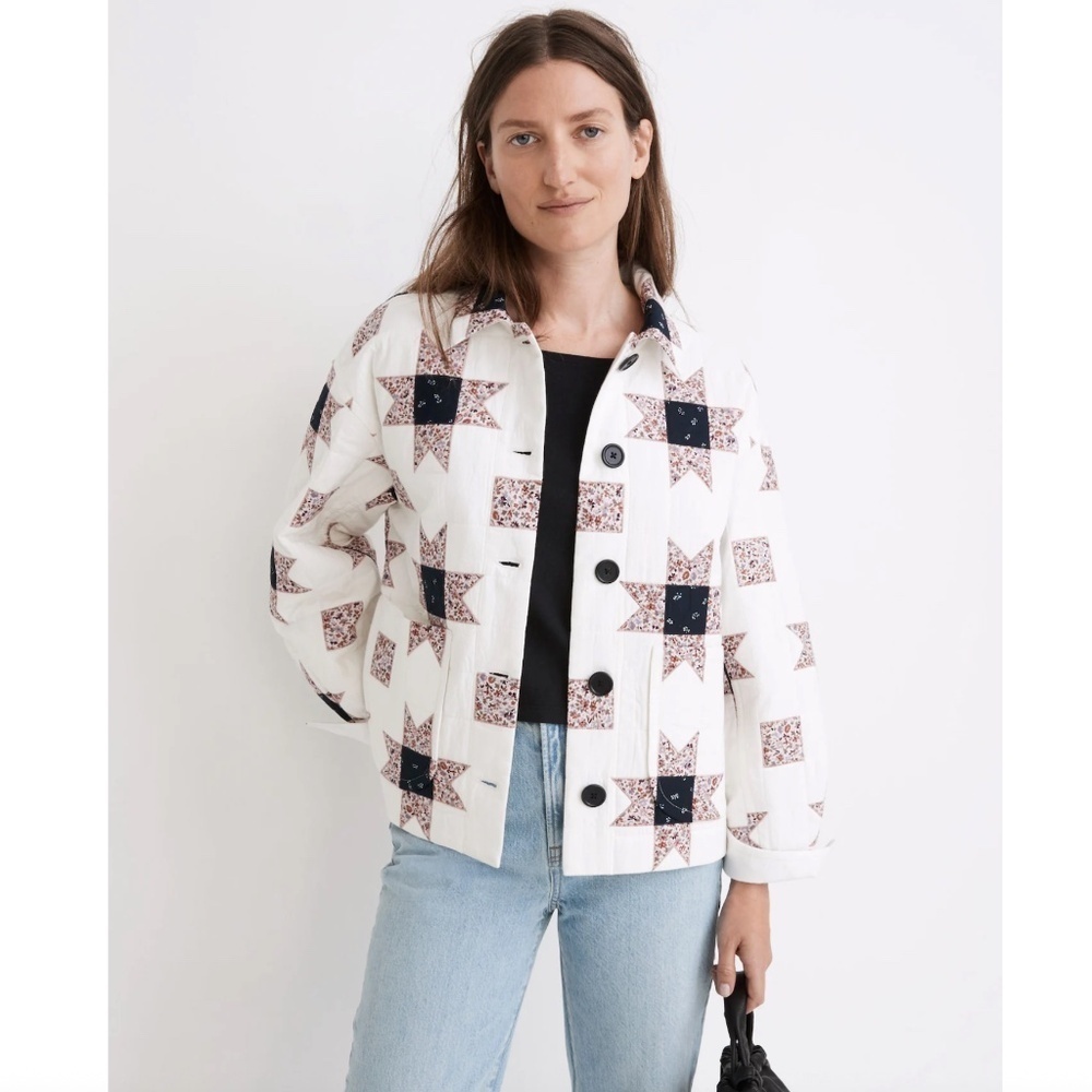 Madewell Shirt Jacket in Patchwork Quilt